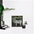 Picture of Zebra In The Jungle _GroupedProduct_Square_Canvas_Framed_