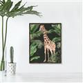 Picture of Giraffe In The Jungle _GroupedProduct_Rectangle_Portrait_Canvas_Framed_