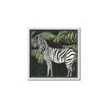 Picture of Zebra In The Jungle _GroupedProduct_Square_Canvas_Framed_