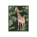 Picture of Giraffe In The Jungle _GroupedProduct_Rectangle_Portrait_Canvas_Framed_