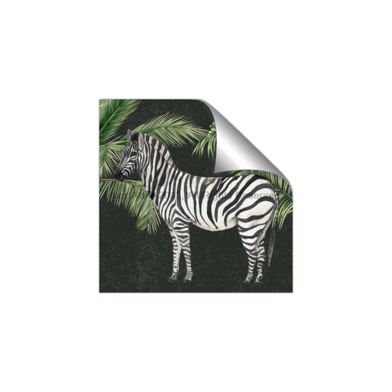 Picture of Zebra In The Jungle _GroupedProduct_Square_Unframed_Print_Only_