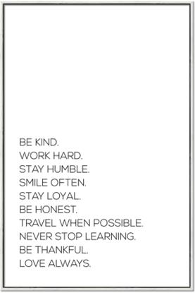 Picture of Be Kind Work Hard IV