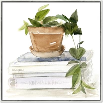 Picture of Flower Pot On Books