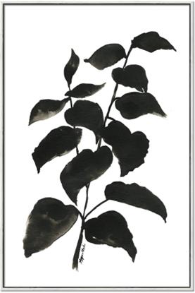 Picture of Black Leaves I