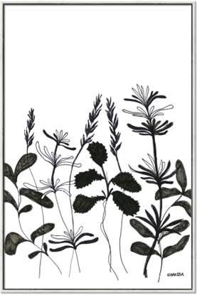 Picture of Silhouette Leaves I