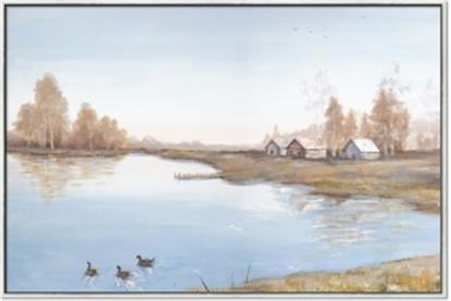 Picture of Three Cabin And Loons