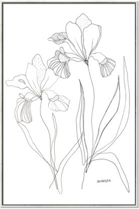 Picture of Stencil Floral Art II