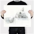 Picture of Cute cat _GroupedProduct_Rectangle_Landscape_Canvas_