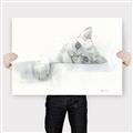 Picture of Cute cat _GroupedProduct_Rectangle_Landscape_Canvas_