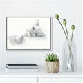 Picture of Cute cat _GroupedProduct_Rectangle_Landscape_Canvas_Framed_