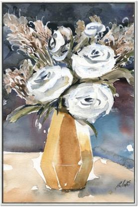 Picture of White Flowers In a Vase