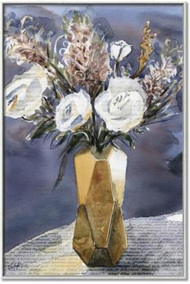 Picture of White Flower in Vase I