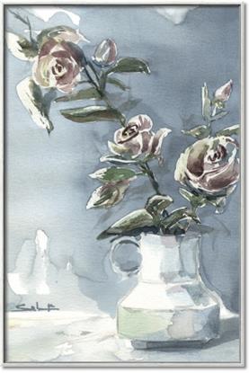 Picture of Rose Bottle I