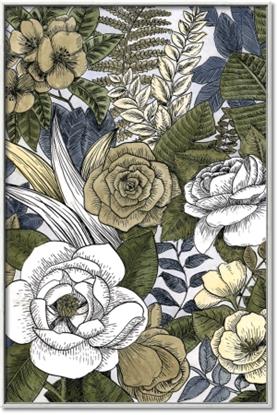 Picture of Detailed Floral in Color I