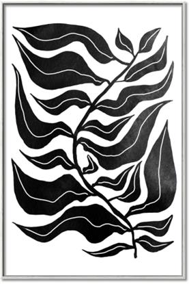 Picture of Noir Leaves I