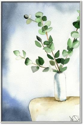 Picture of Green leaves  Pot