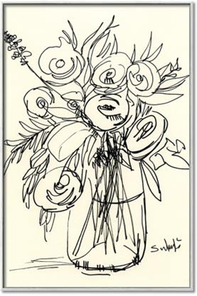 Picture of Drawn Florals II