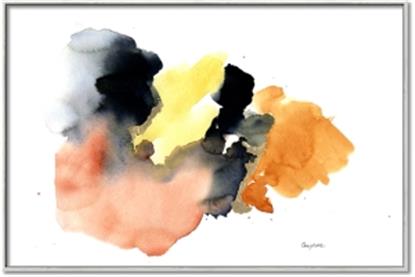 Picture of Watercolor with Orange