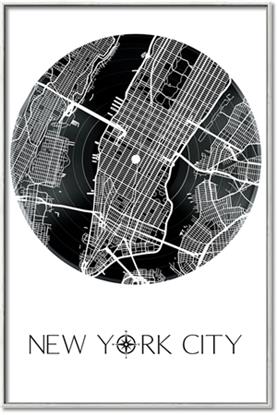Picture of Round New York in Black 