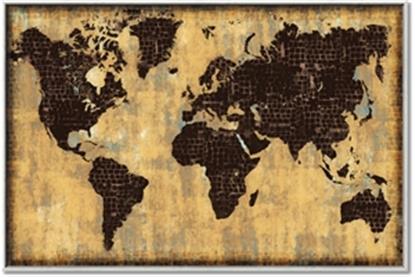 Picture of Brick Wall World Map