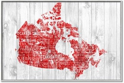 Picture of Canada Map Grey Background