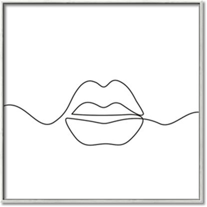 Picture of Line Drawn Lips