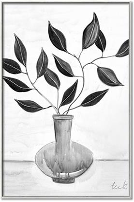 Picture of Black Vase Botanical II