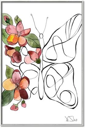 Picture of Floral Butterfly I