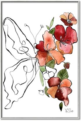 Picture of Floral Butterfly II