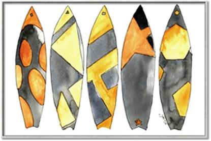 Picture of Colorful Surfboards