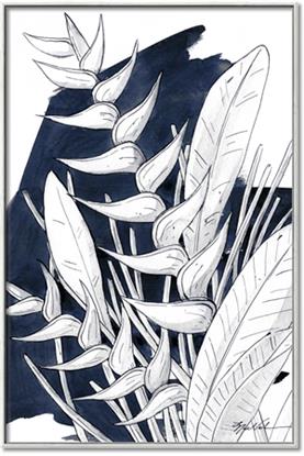 Picture of Blue & white flower II