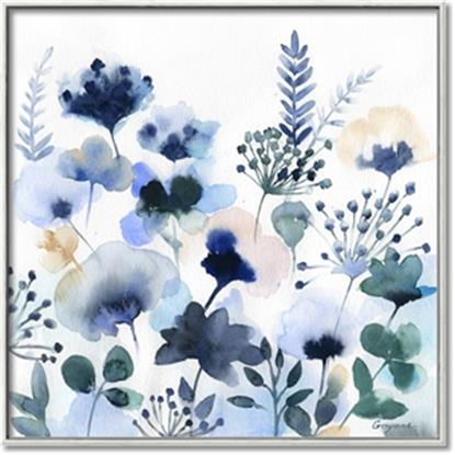 Picture of Ink Blue Flowers II