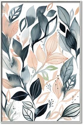 Picture of Pink and Gray Flowers I