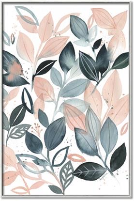 Picture of Pink and Gray Flowers II