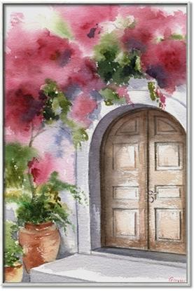 Picture of Red Floral Arch