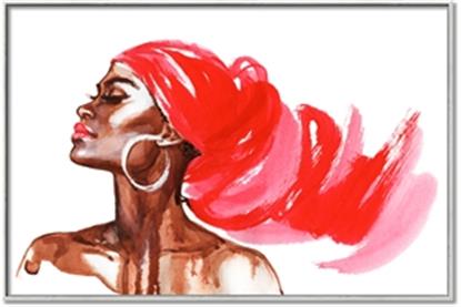 Picture of Watercolor beauty African woman