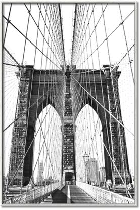 Picture of Brooklyn Bridge BW