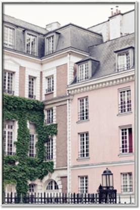 Picture of Pink Building in Paris