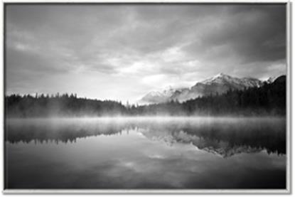 Picture of Glaciers Mountain Black