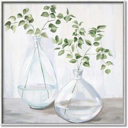 Picture of Green stem clear vase