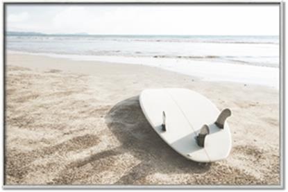 Picture of Surfboard on the Sand