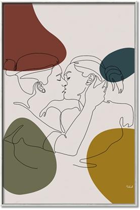 Picture of Line drawn Kiss II