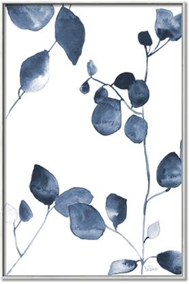 Picture of Blue Water Colour Leaves II