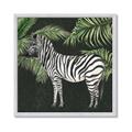 Picture of Zebra In The Jungle _GroupedProduct_Square_Framed_Matted_