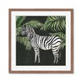 Picture of Zebra In The Jungle _GroupedProduct_Square_Framed_Matted_