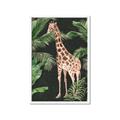 Picture of Giraffe In The Jungle _GroupedProduct_Rectangle_Portrait_Framed_Matted_