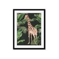 Picture of Giraffe In The Jungle _GroupedProduct_Rectangle_Portrait_Framed_Matted_