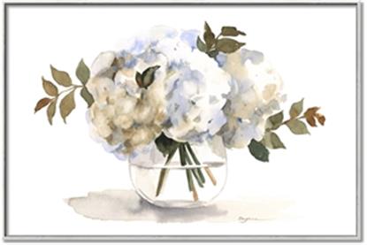 Picture of White Hydrangea in a Vase