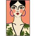 Picture of Peachy Elegance _GroupedProduct_Rectangle_Portrait_Canvas_Framed_
