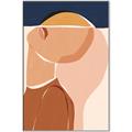 Picture of Figurative Half Face _GroupedProduct_Rectangle_Portrait_Canvas_Framed_